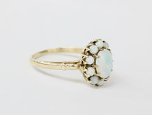 Load image into Gallery viewer, Late Victorian Australian Opal Floral Gold Ring
