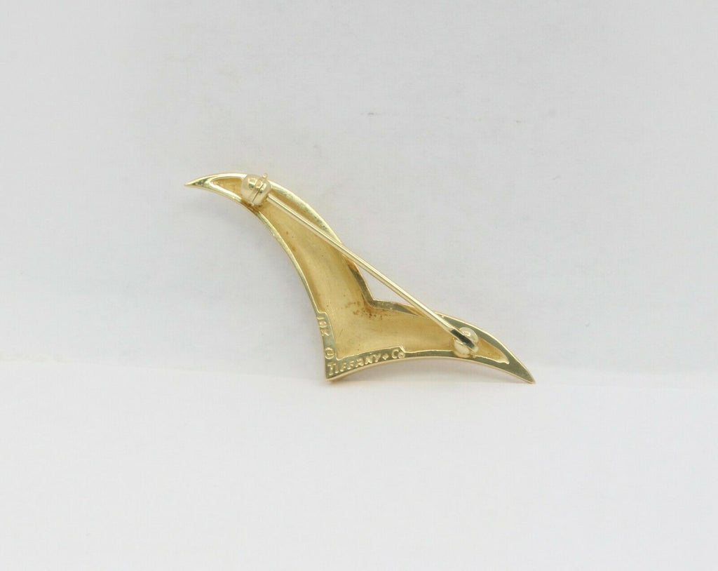 Vintage Tiffany & Co 18K Yellow Gold Seagull Brooch
