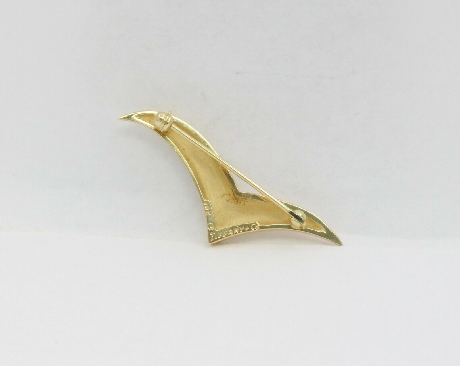 Vintage Tiffany & Co 18K Yellow Gold Seagull Brooch