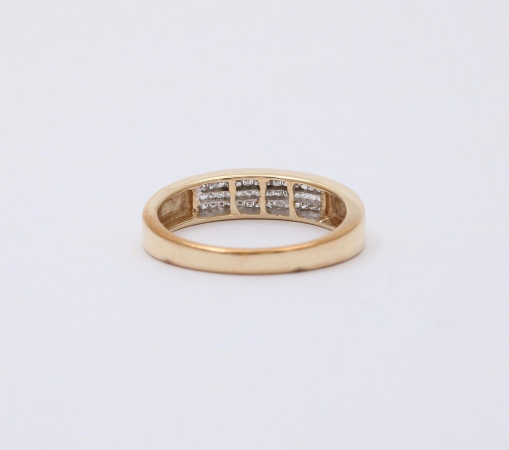 Vintage Diamonds 10K Yellow Gold Stacking Ring Band
