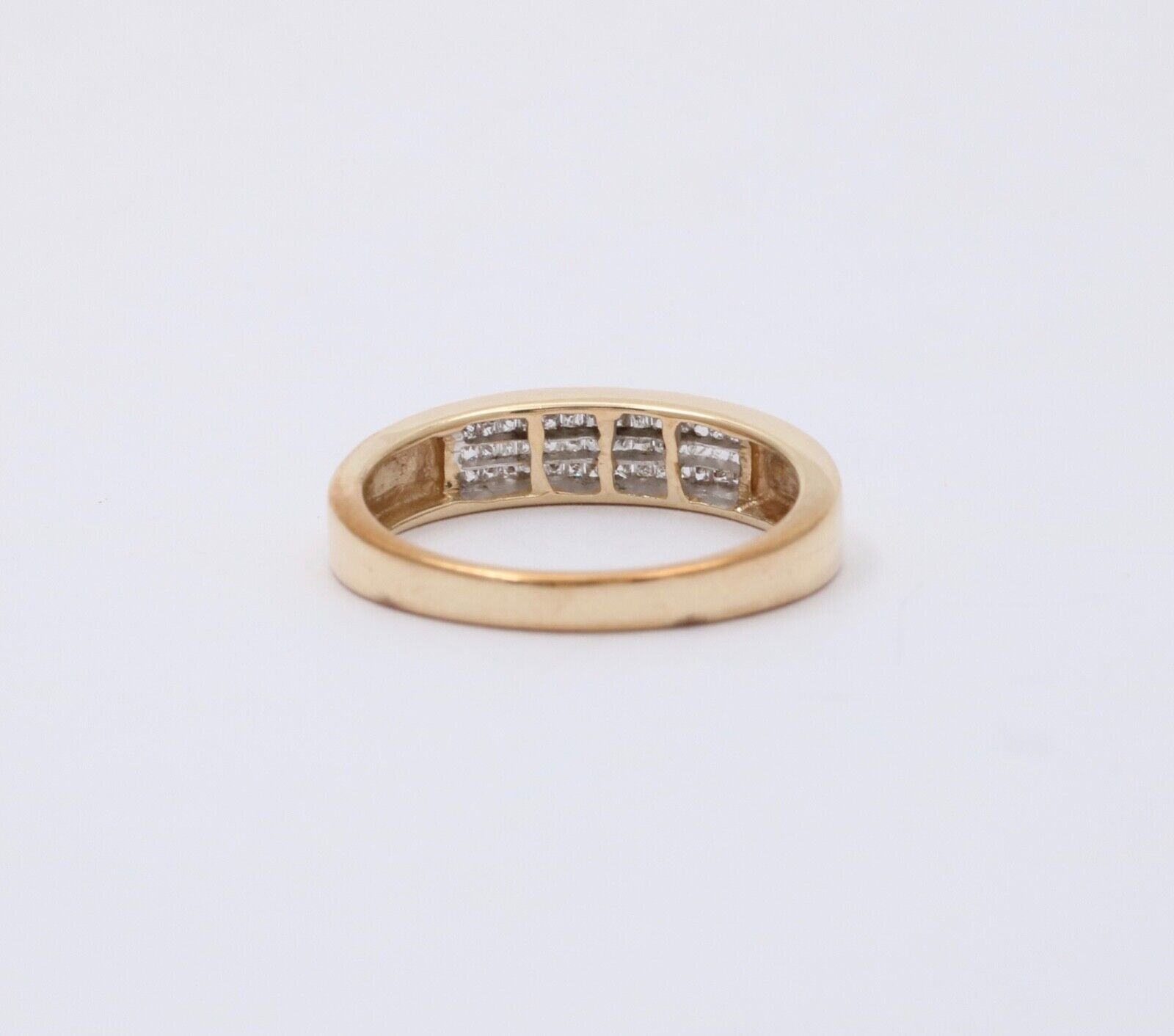 Vintage Diamonds 10K Yellow Gold Stacking Ring Band