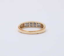 Load image into Gallery viewer, Vintage Diamonds 10K Yellow Gold Stacking Ring Band
