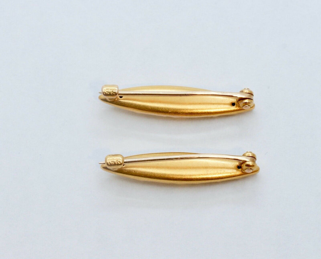 Art Nouveau 14K Yellow Gold Ladies Lingerie Pins Brooches George Krementz & Co