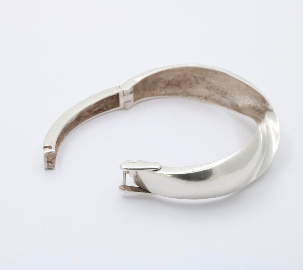 Vintage French Tiffany And Co. 925 Twist Bangle Cuff Bracelet