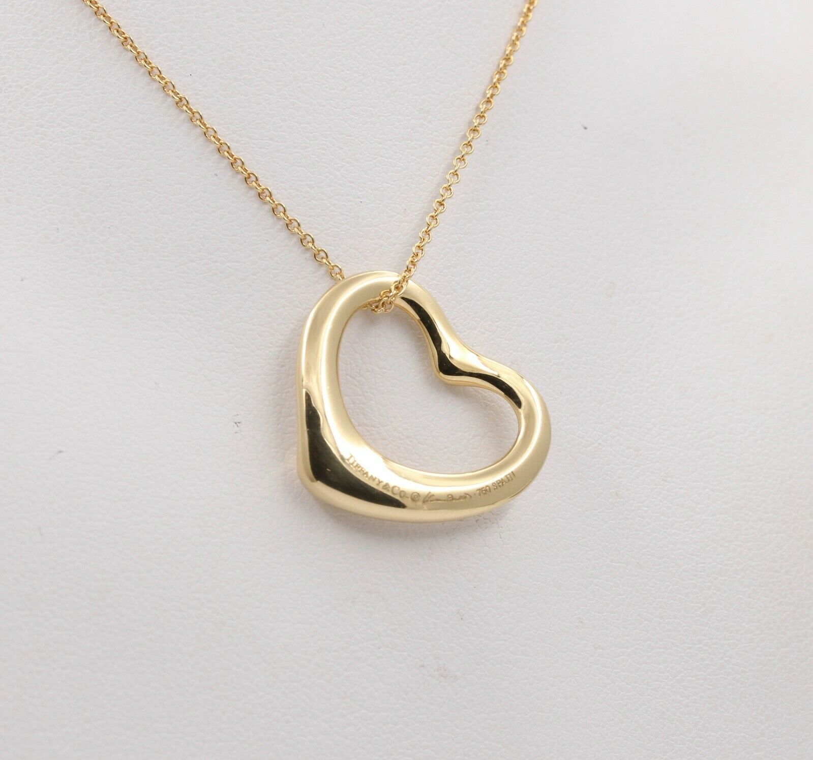 Tiffany & Co Elsa Peretti 22MM Open Heart Pendant