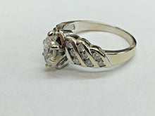 Load image into Gallery viewer, Vintage Ladies Diamonds 14K White Gold Engagement Ring
