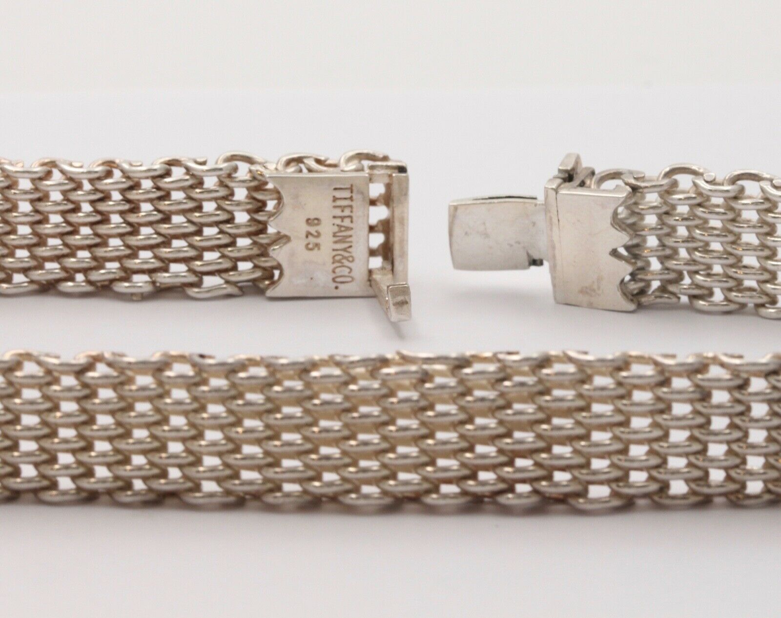 Tiffany and Co. Somerset Mesh Necklace 925 Sterling Silver