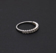 Load image into Gallery viewer, Vintage Diamonds 14K White Gold Wedding Band Stacking Ring
