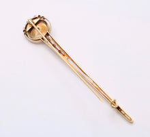 Load image into Gallery viewer, Incredible Victorian Old Euro Rose Cut Cloth 14K YG WG Brooch Pin
