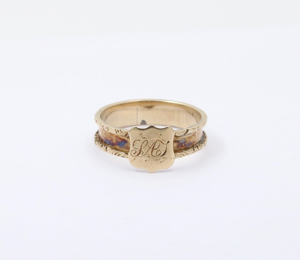 Antique Georgian 14K yellow Gold Ring Band.