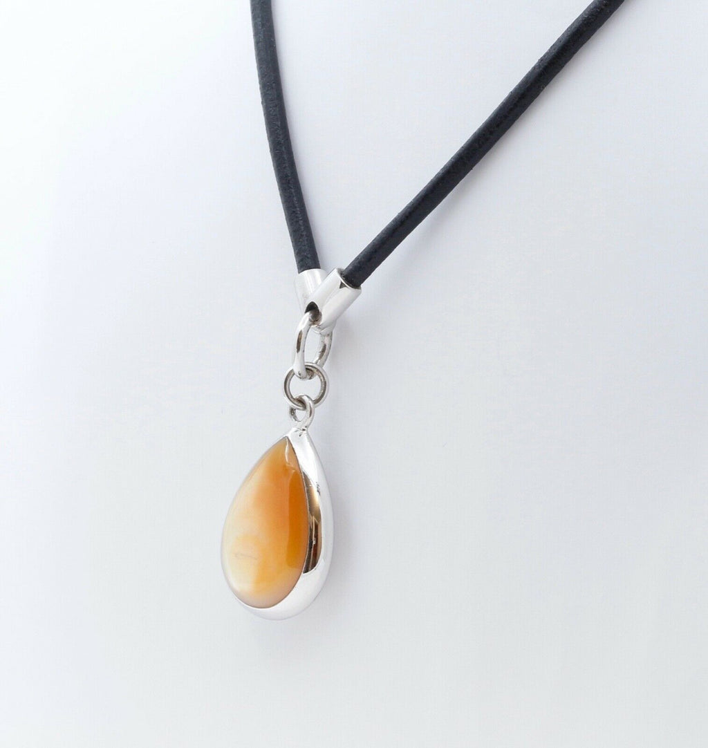 Landau Mother of Pearl Drop Pendant Necklace