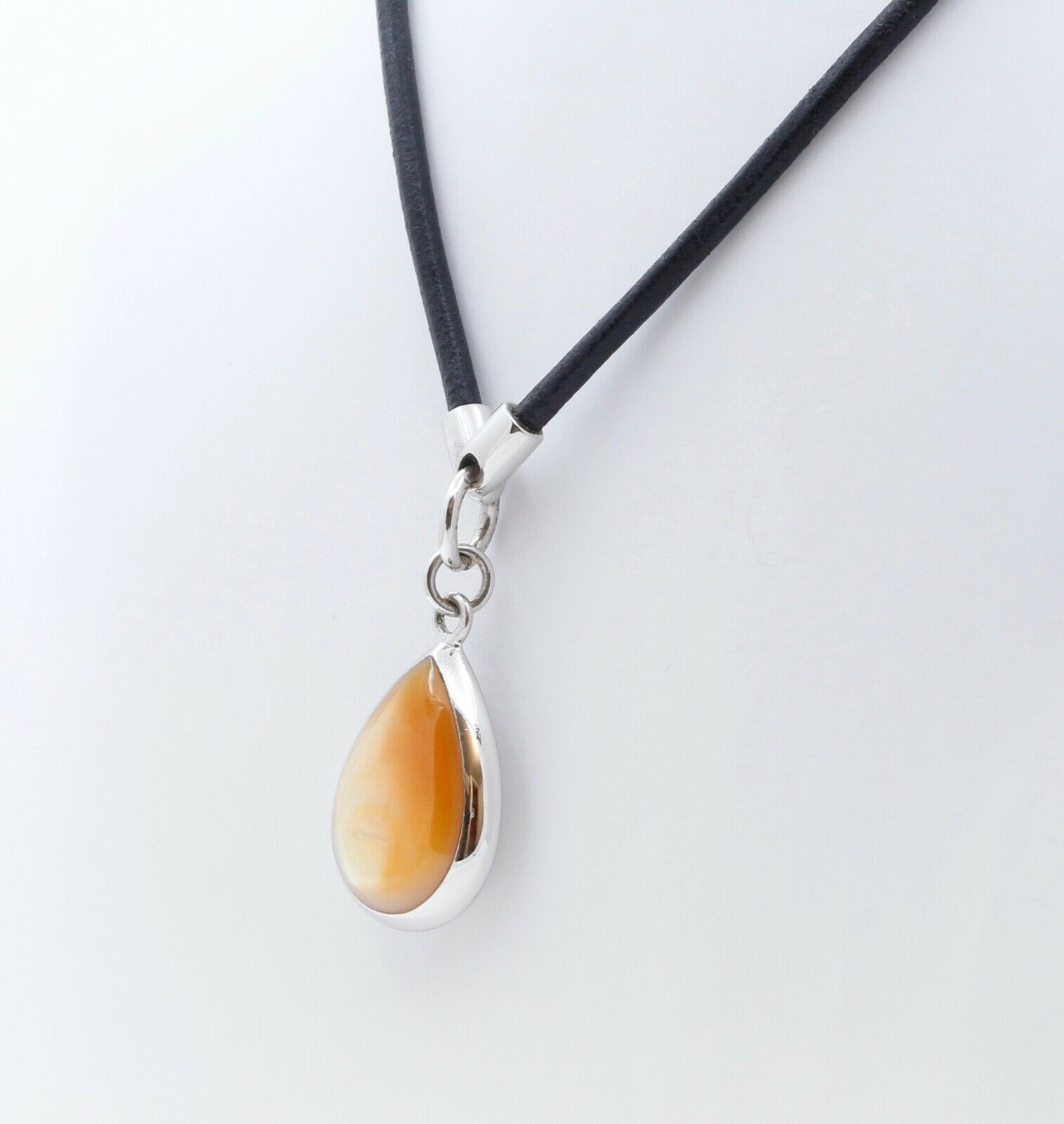 Landau Mother of Pearl Drop Pendant Necklace
