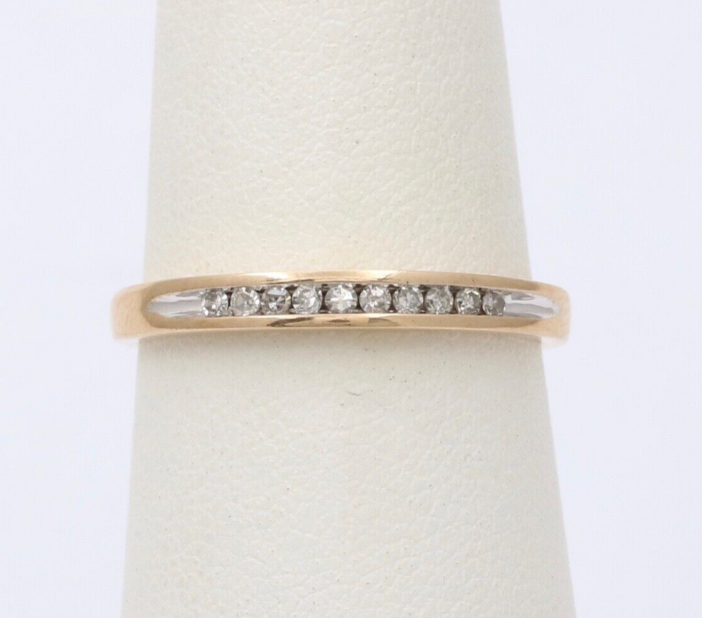 Vintage 10K Yellow Gold Diamond Band