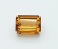 Vintage Huge Beautiful Statement Emerald Cut Citrine Brooch Pin