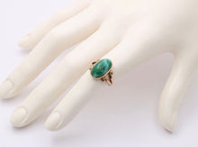 Load image into Gallery viewer, Antique Victorian 14K Yellow Gold Turquoise Ring
