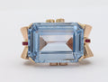 Large Retro Vintage Synthetic Spinel Statement Ring