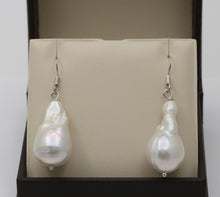 Load image into Gallery viewer, Vintage Baroque Saltwater Pearl 14K White Gold Earrings
