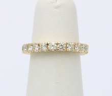 Load image into Gallery viewer, Vintage 14K Yellow Gold Diamond Eternity Ring Band
