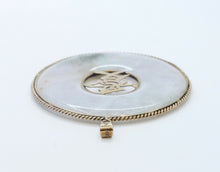 Load image into Gallery viewer, Huge Vintage Eternal Love Jade 14K Yellow Gold Pendant
