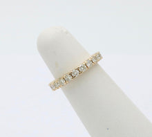 Load image into Gallery viewer, Vintage 14K Yellow Gold Diamond Eternity Ring Band
