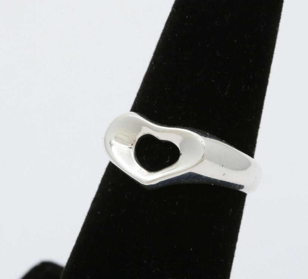 Tiffany and Co. Open Heart 925 Sterling Silver Ring