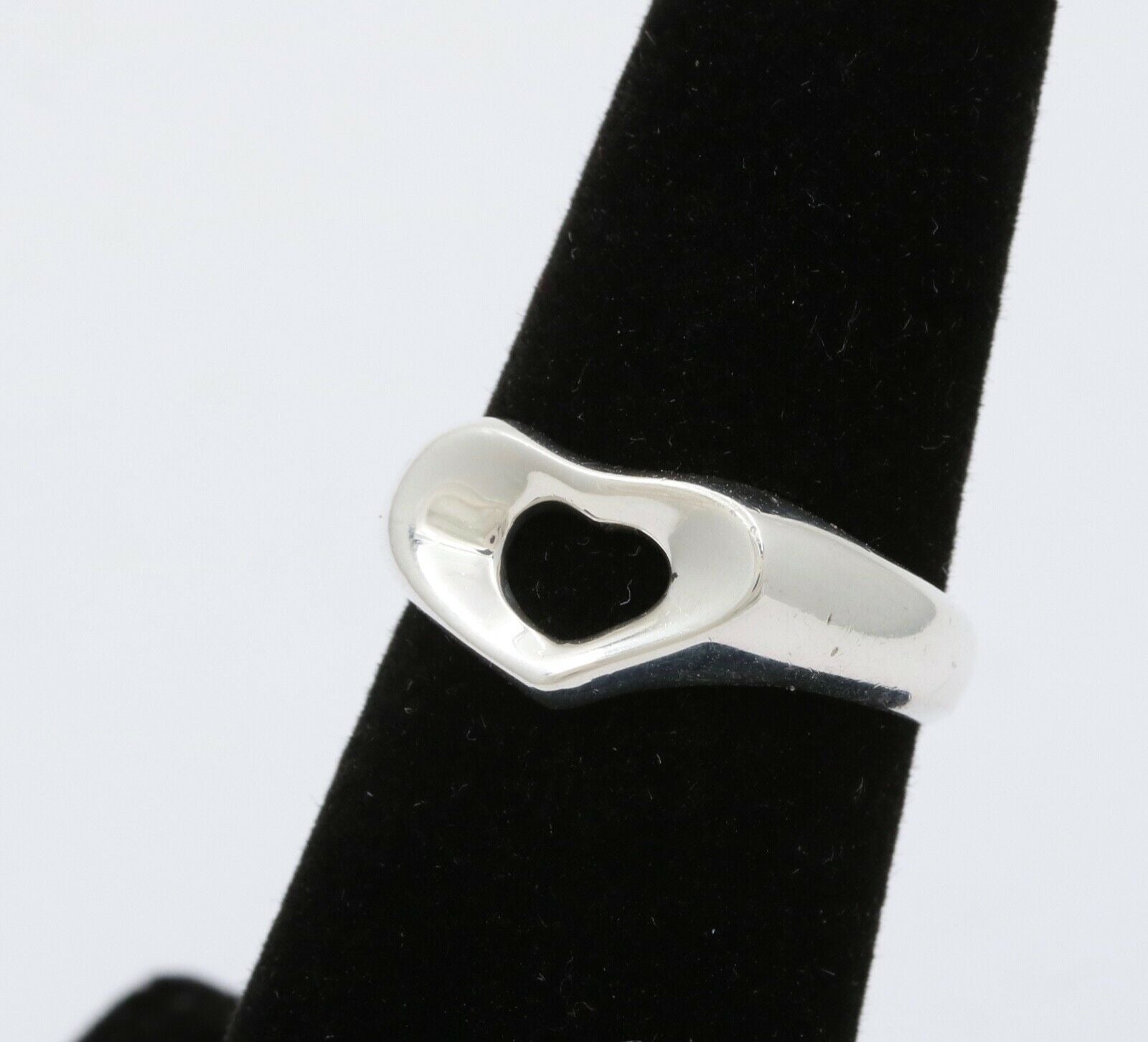 Tiffany and Co. Open Heart 925 Sterling Silver Ring