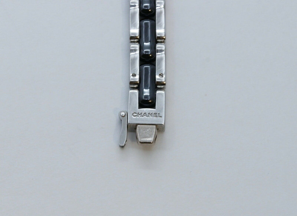 Chanel Premiere Mini Watch H2163 Diamonds Steel Black Ceramic