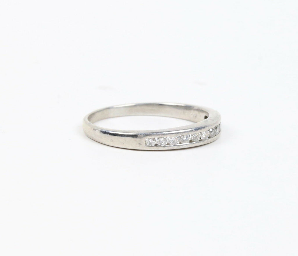 Vintage Platinum Diamond Wedding Band  Ring