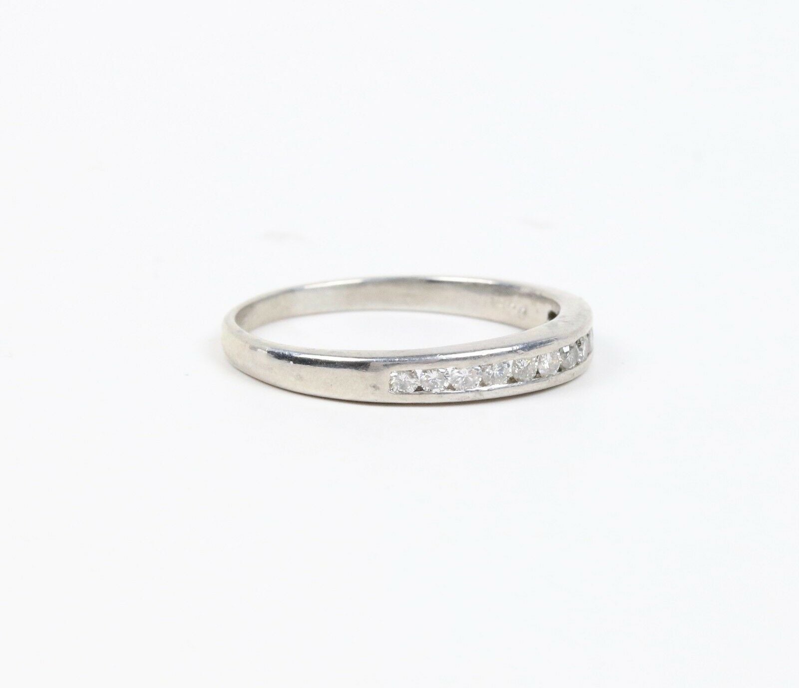Vintage Platinum Diamond Wedding Band  Ring