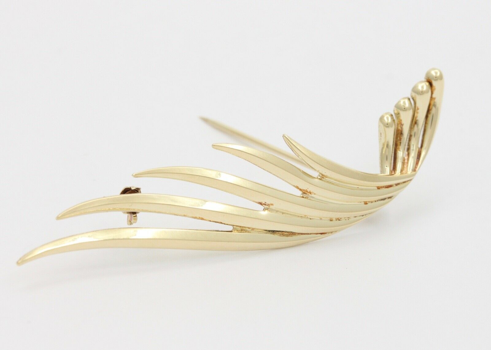 Tiffany and Co. 14K Yellow Gold Angel Wing Brooch Pin Retired Vintage