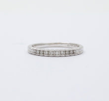 Load image into Gallery viewer, Vintage 14K Gold Half Eternity Diamond Ring Band
