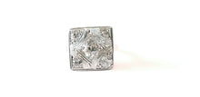 Load image into Gallery viewer, Art Deco Geometric Rope Filagree Diamonds 14K White Gold Ring
