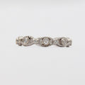 Vintage Infinity Diamond 18K White Gold Eternity Band