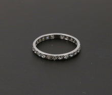 Load image into Gallery viewer, Art Deco Diamond Eternity 18K White Gold Ring
