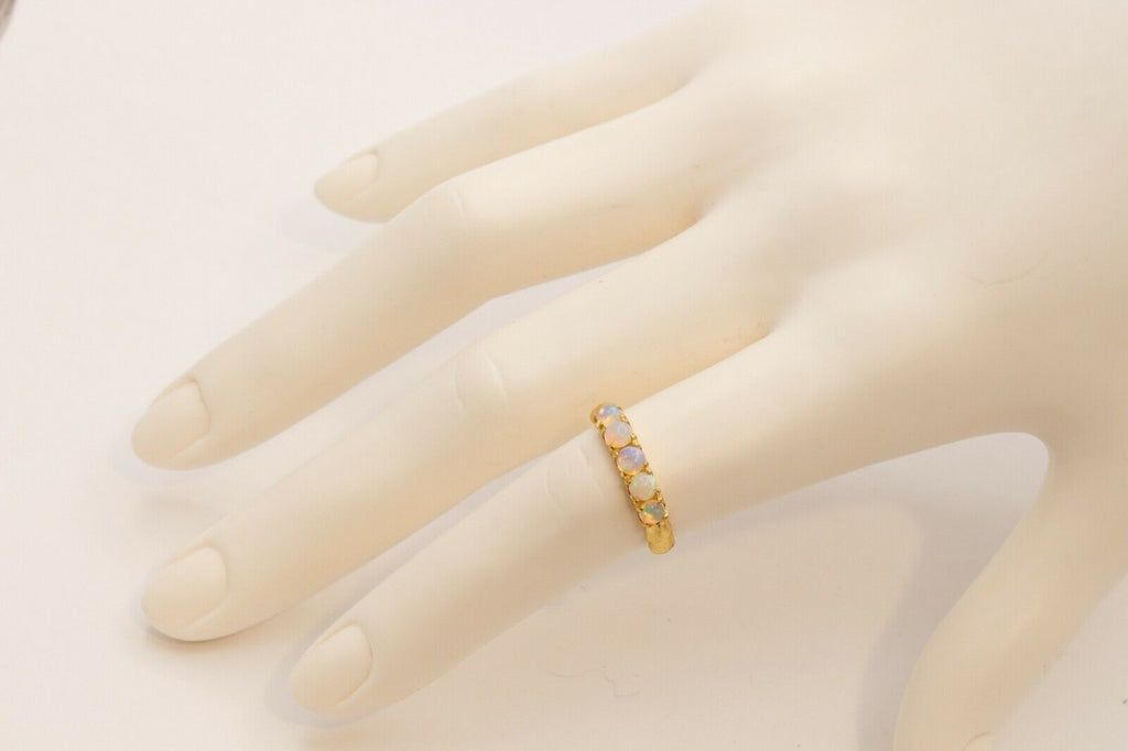 Vintage Ladies Natural Opals 22K Yellow Gold Ring