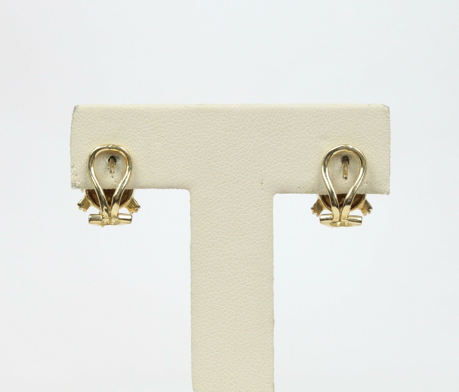 Vintage Turtle 14K Yellow Gold Rubies Enamel Ladies Earrings