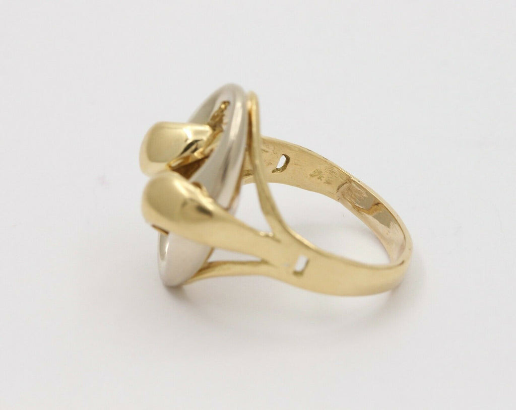 Vintage 18K Two Tone Gucci Link Ring