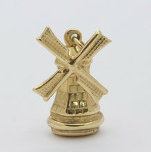 Load image into Gallery viewer, Vintage 14K Yellow Gold Windmill Pendant
