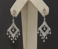 Vintage 14K Chandelier Diamond Drop Earrings