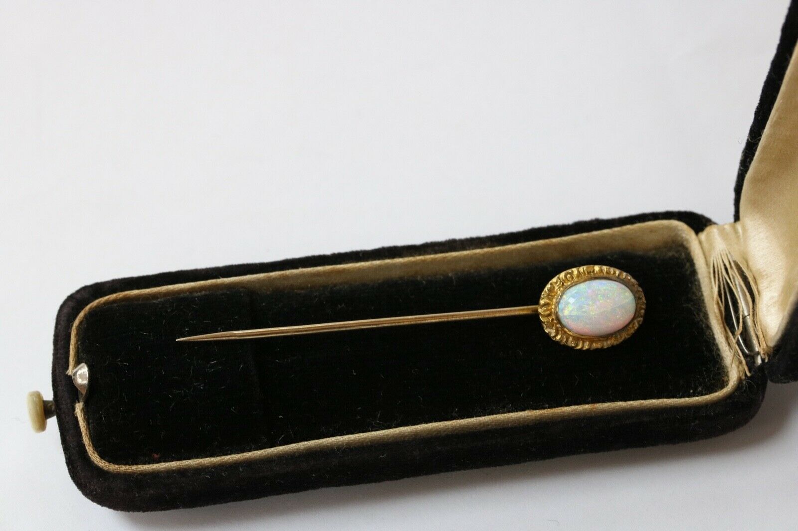 Victorian Opal 18K/14K Yellow Gold Stick Pin