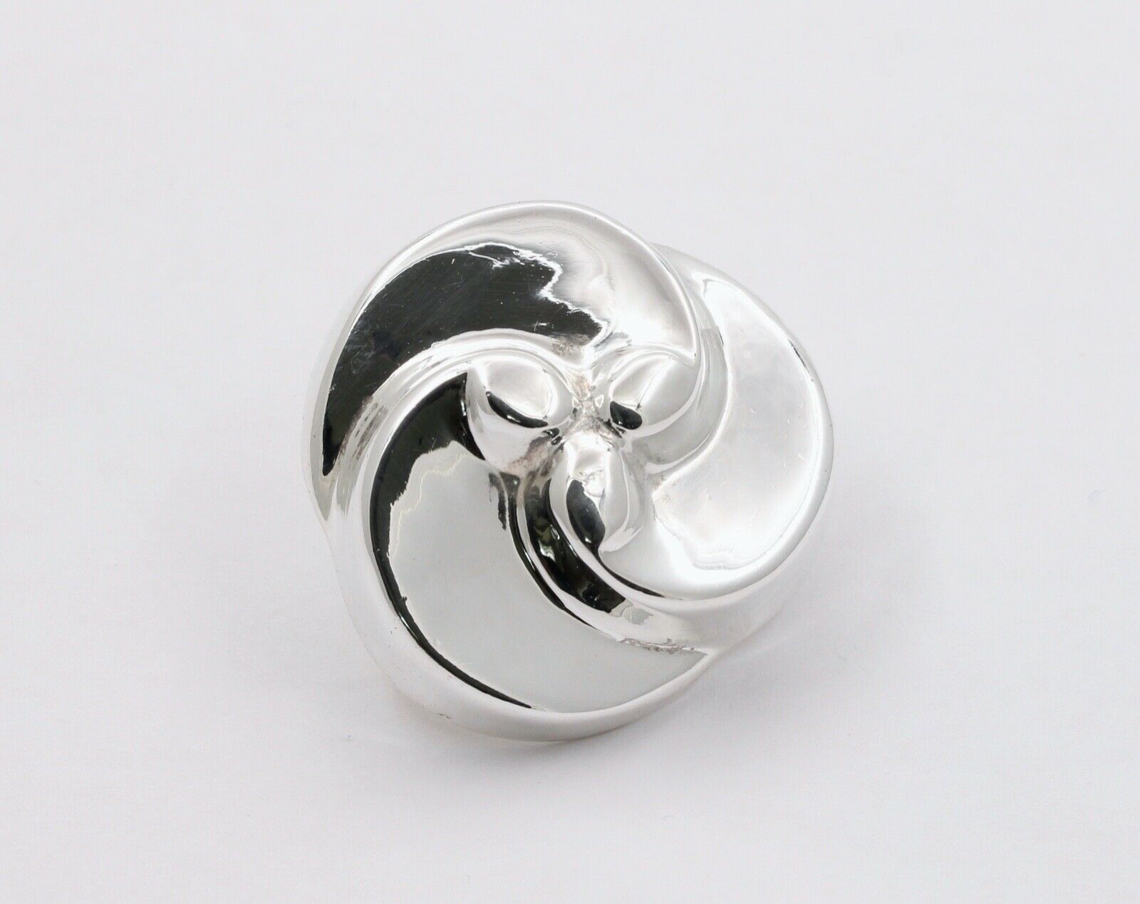 Vintage Sterling Silver Floral Brooch