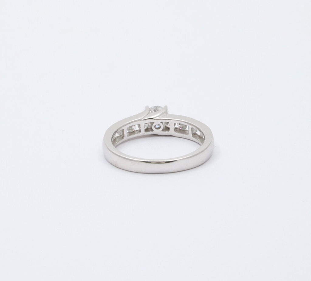 Vintage Diamonds 14K White Gold Wedding Ring