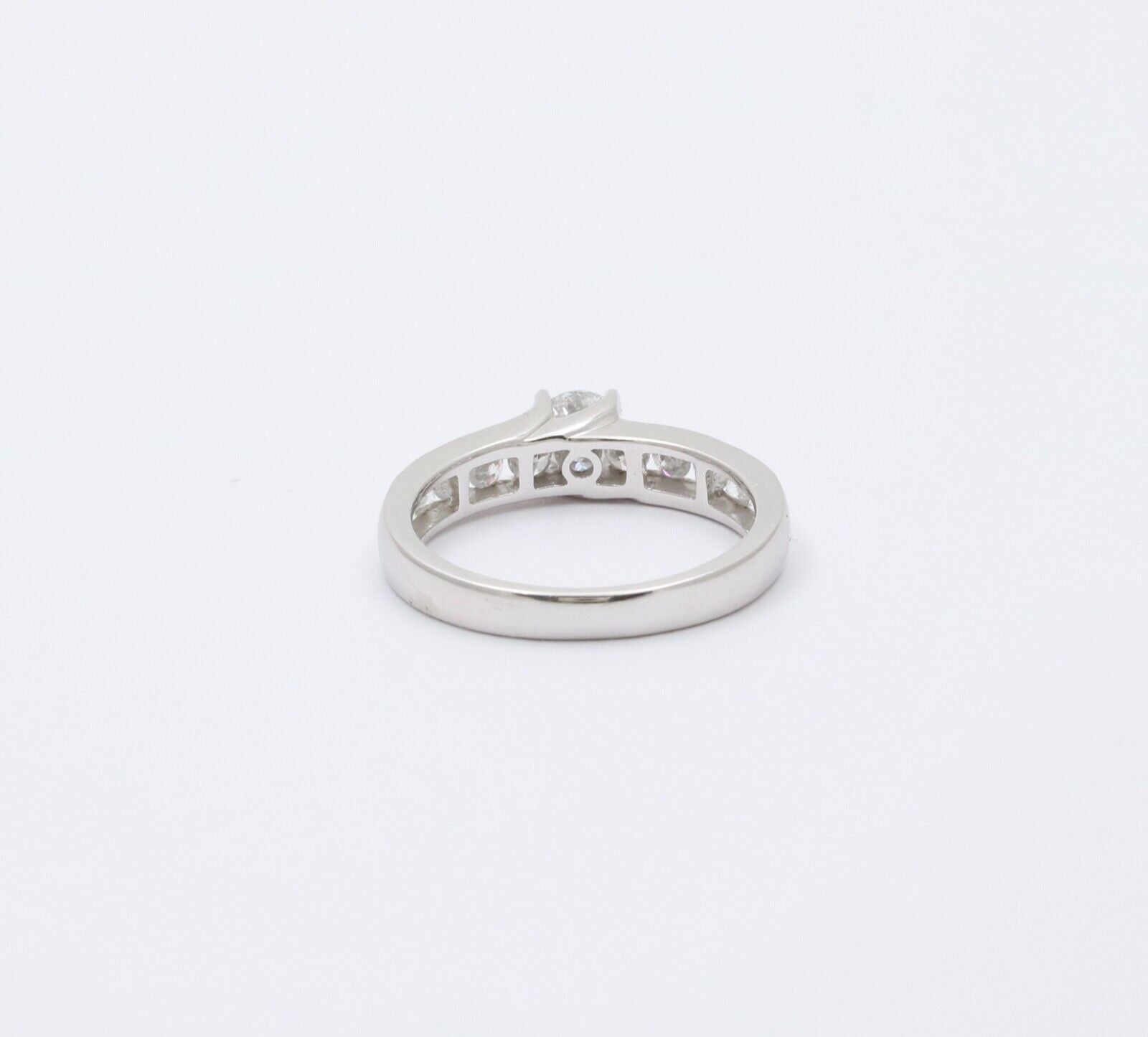 Vintage Diamonds 14K White Gold Wedding Ring