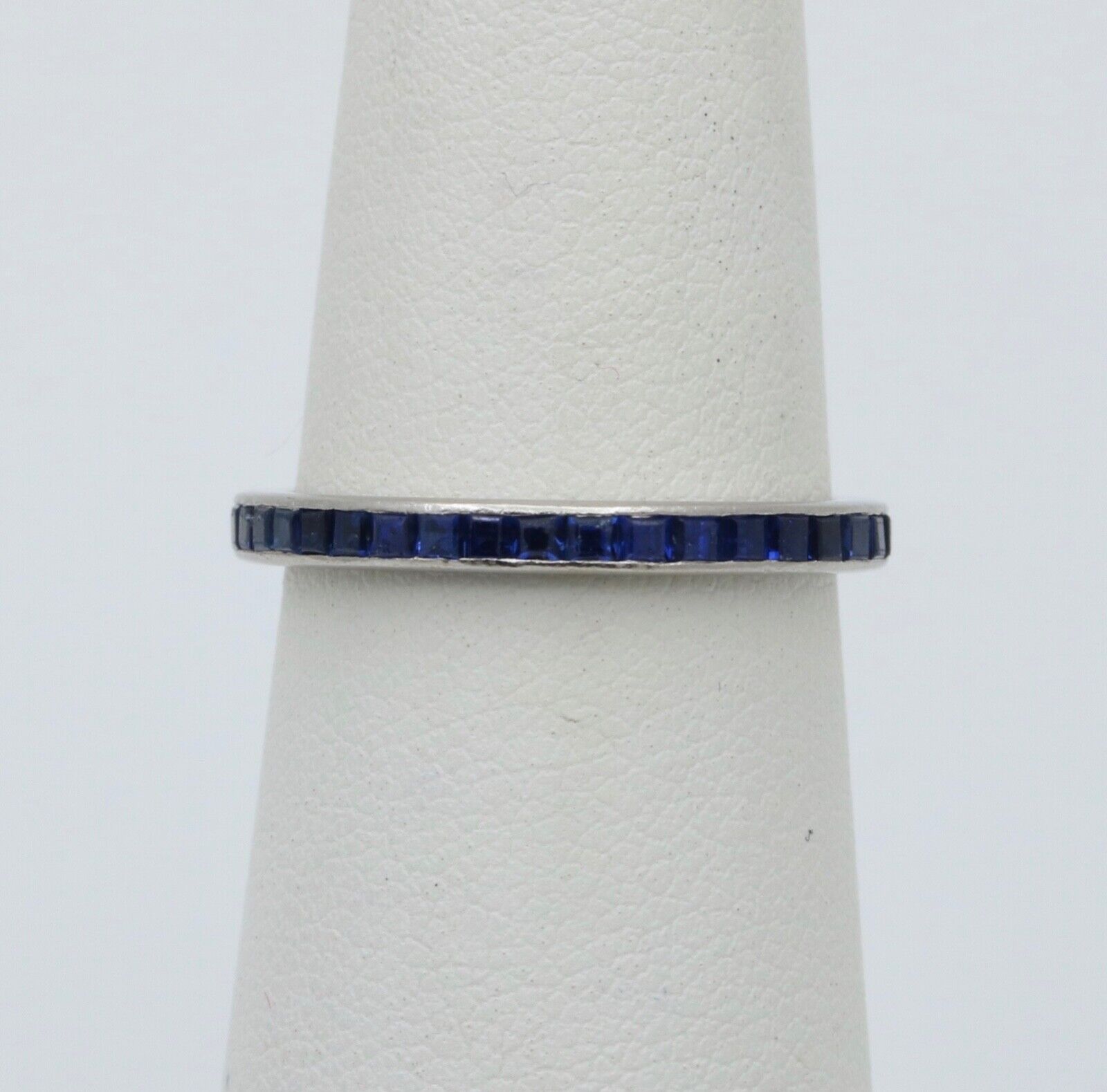 Vintage Tiffany & Co Sapphire Eternity Platinum Band.