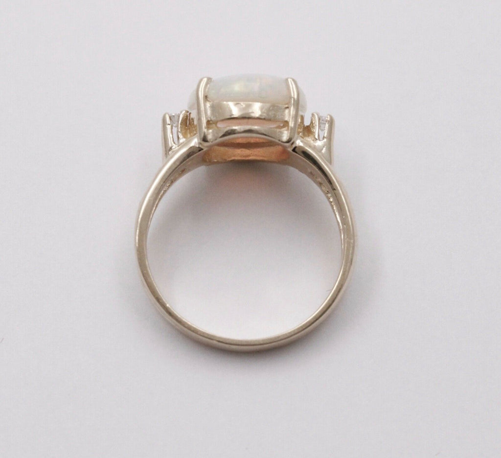 Vintage Opal Diamonds 14K Yellow Gold Ring
