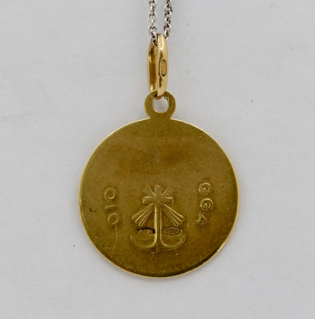 Vintage 18K Yellow Gold Jesus Pendant