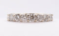 Vintage Ladies Diamonds 14K White Gold Wedding Band Stacking