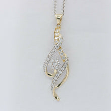 Load image into Gallery viewer, Vintage 14K Yellow Gold Diamond Musical Note Pendant
