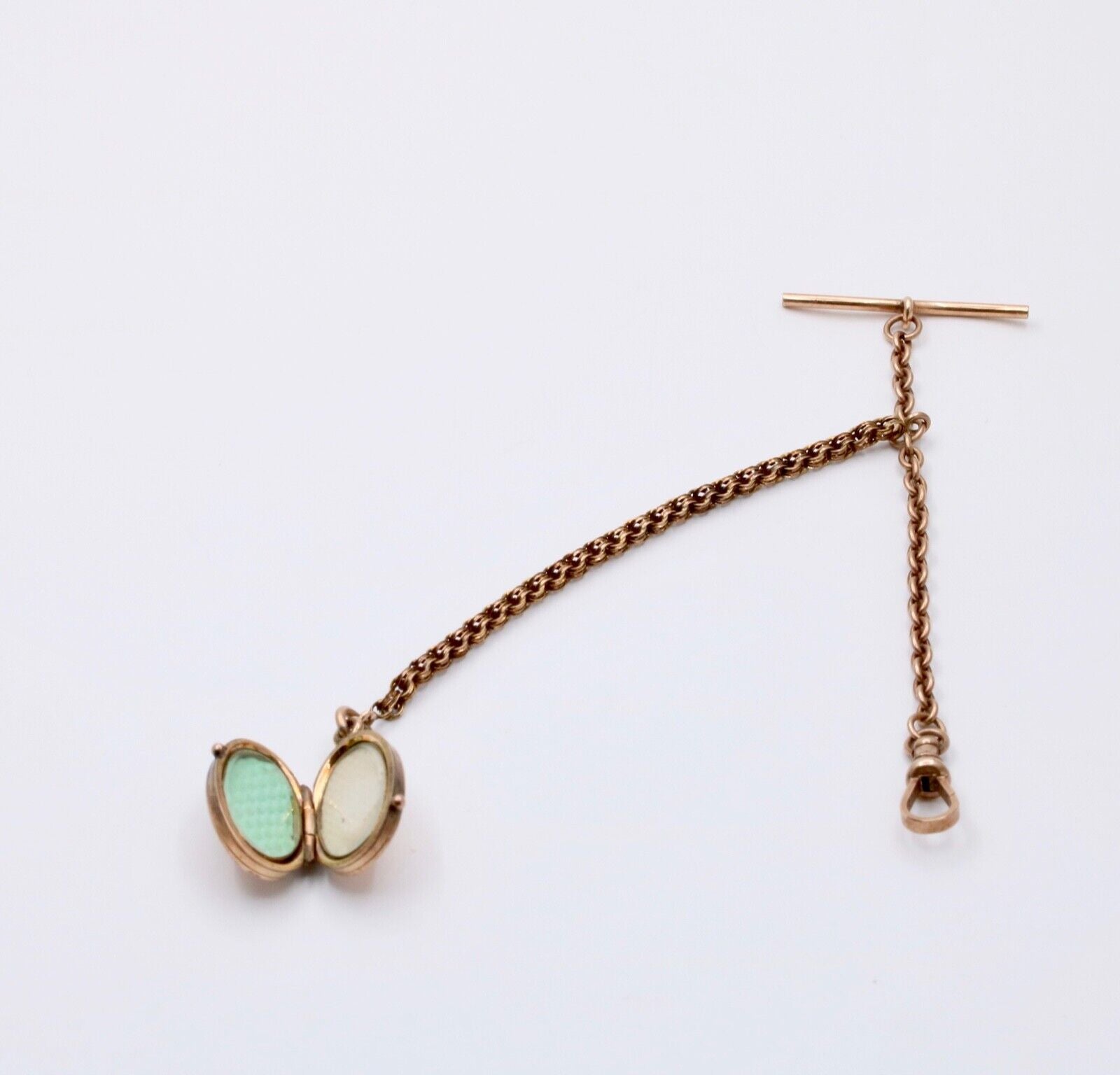 Victorian Antique Watch Chain FOB Locket 14K 10K Yellow Gold