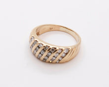 Load image into Gallery viewer, Vintage Ladies Diamonds 14K Yellow Gold Wedding Band Ring
